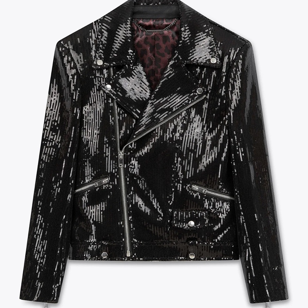 Black Sequin Men's Jacket